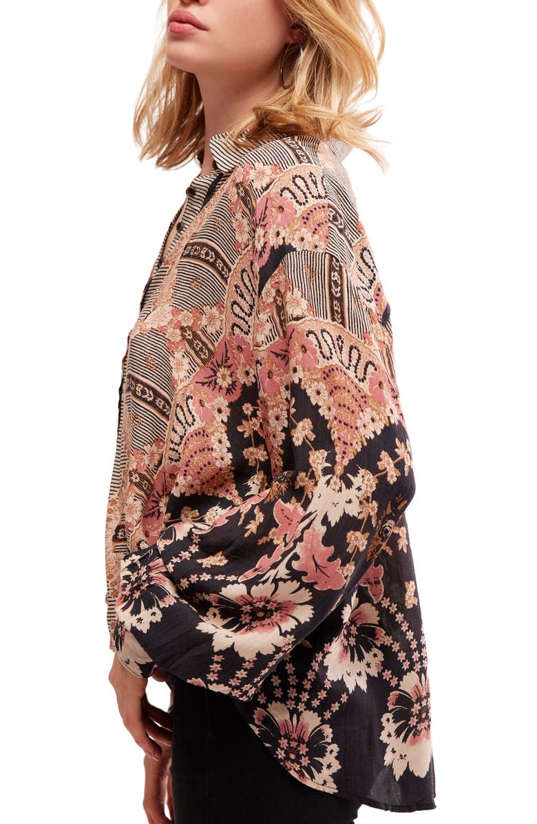 Free People Virgo Bay Button Shirt, Alternate, color, 