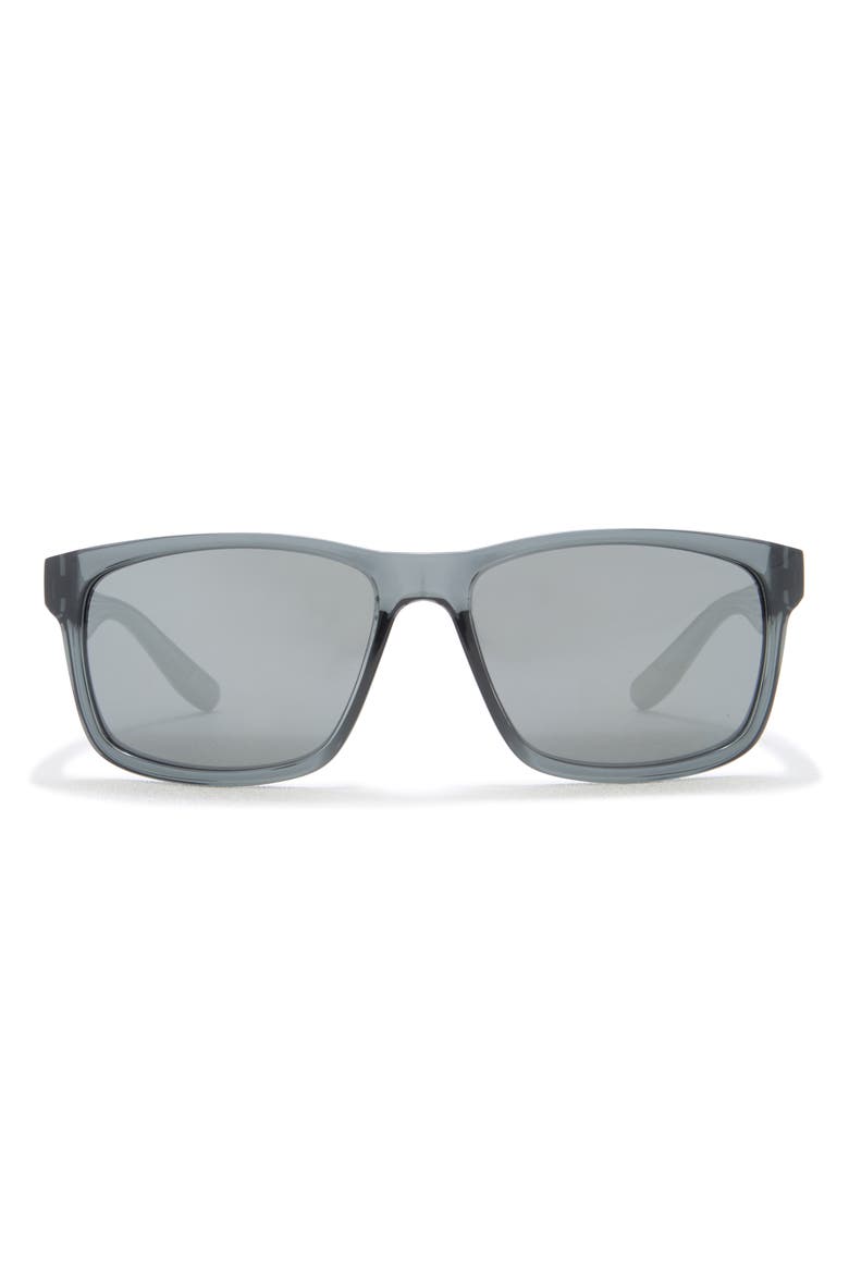 Cruiser 59mm Square Sunglasses, Main, color, BLACK GREY SILVER