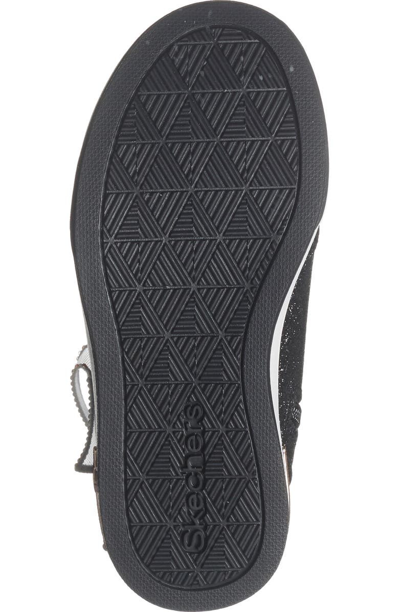 SKECHERS Kids' Shoutouts 2.0 Glitter High Top Sneaker, Alternate, color, Black