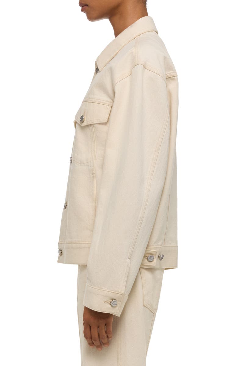 Helmut Lang Classic Denim Trucker Jacket, Alternate, color, Ecru