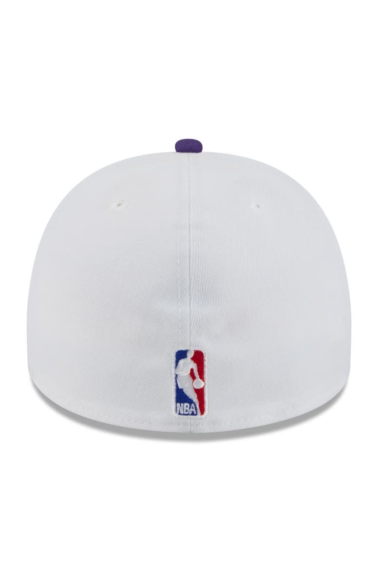New Era Men's New Era White/Purple Utah Jazz 2025 NBA Draft A-Frame 59FIFTY Fitted Hat, Alternate, color, White