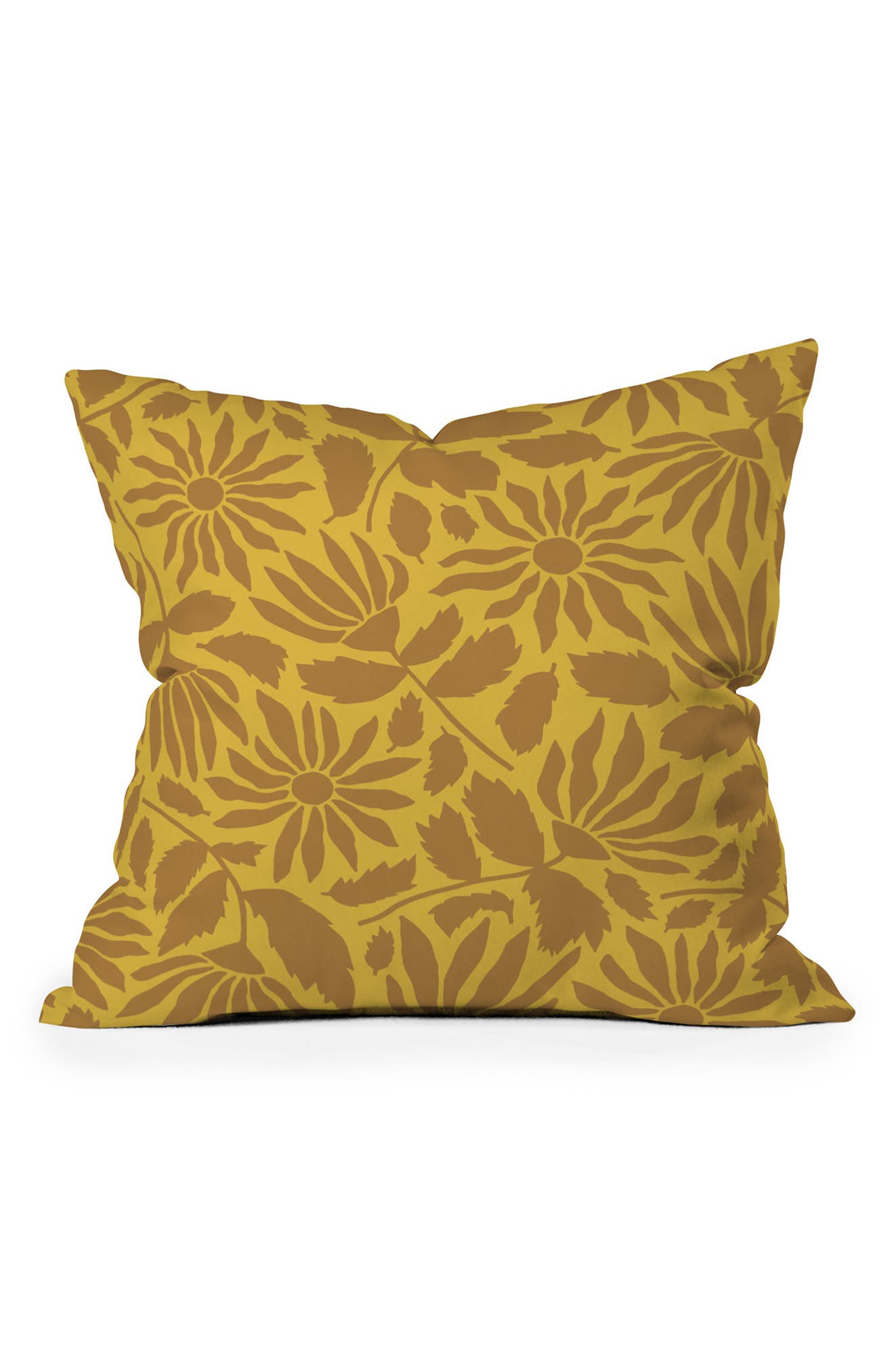 Deny Designs Beshka Kueser Wildflower Silhouette Throw Pillow ...