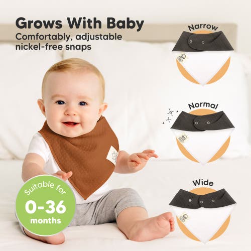 Keababies 8-pack Quin Bandana Bibs In Basics