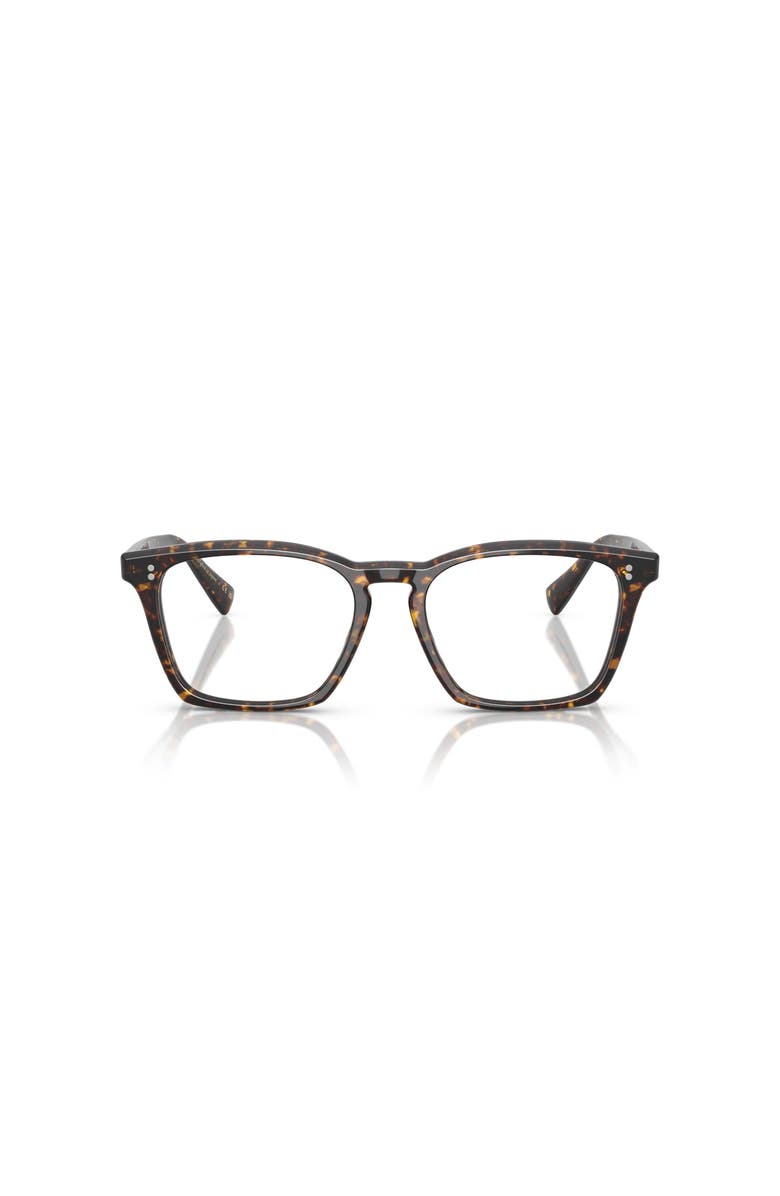 Oliver Peoples 52mm Rectangle optical glasses, Alternate, color, Tortoise