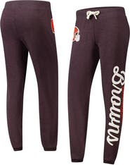 G-III 4HER BY CARL BANKS Women's G-III 4Her by Carl Banks Brown Cleveland Browns Scrimmage Fleece Pants