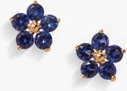 Alex and Ani Crystal Forget-Me-Not Flower Earrings