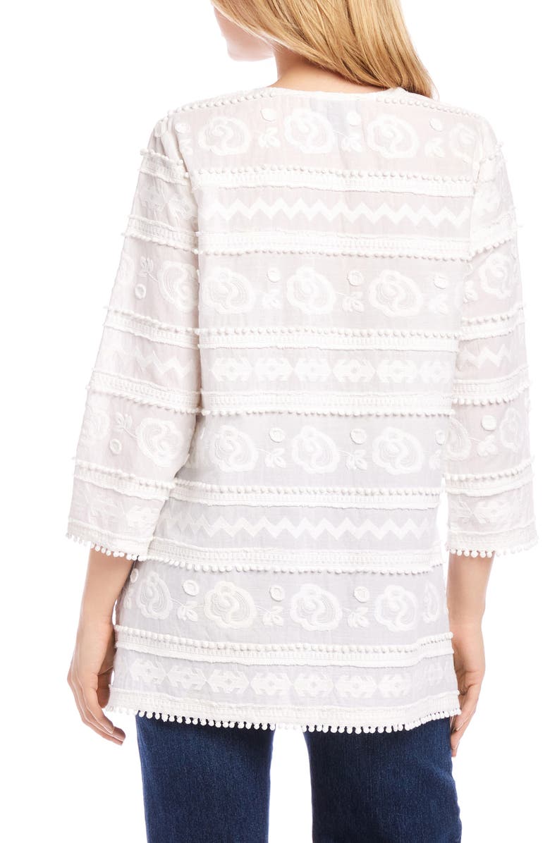 Karen Kane Embroidered Tunic Top, Alternate, color, 