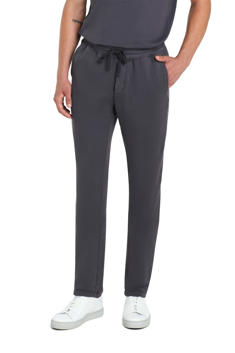 Comfort Drawstring Cotton Pants, Main, color, GRAPHITE