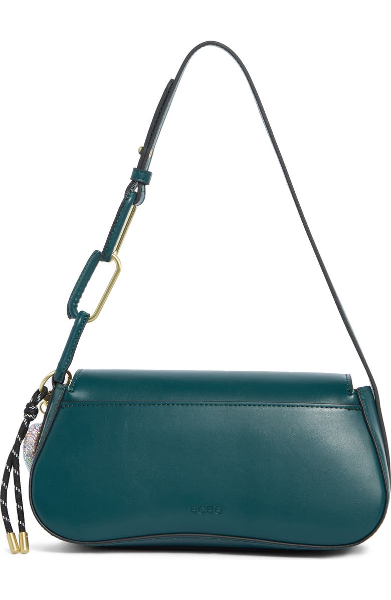 BCBG Covered Rings Shoulder Bag, Alternate, color, Jade Green