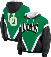 WEAR by Erin Andrews Women's WEAR by Erin Andrews Green/Black Oregon Ducks Colorblock Full-Zip Hoodie Windbreaker Jacket