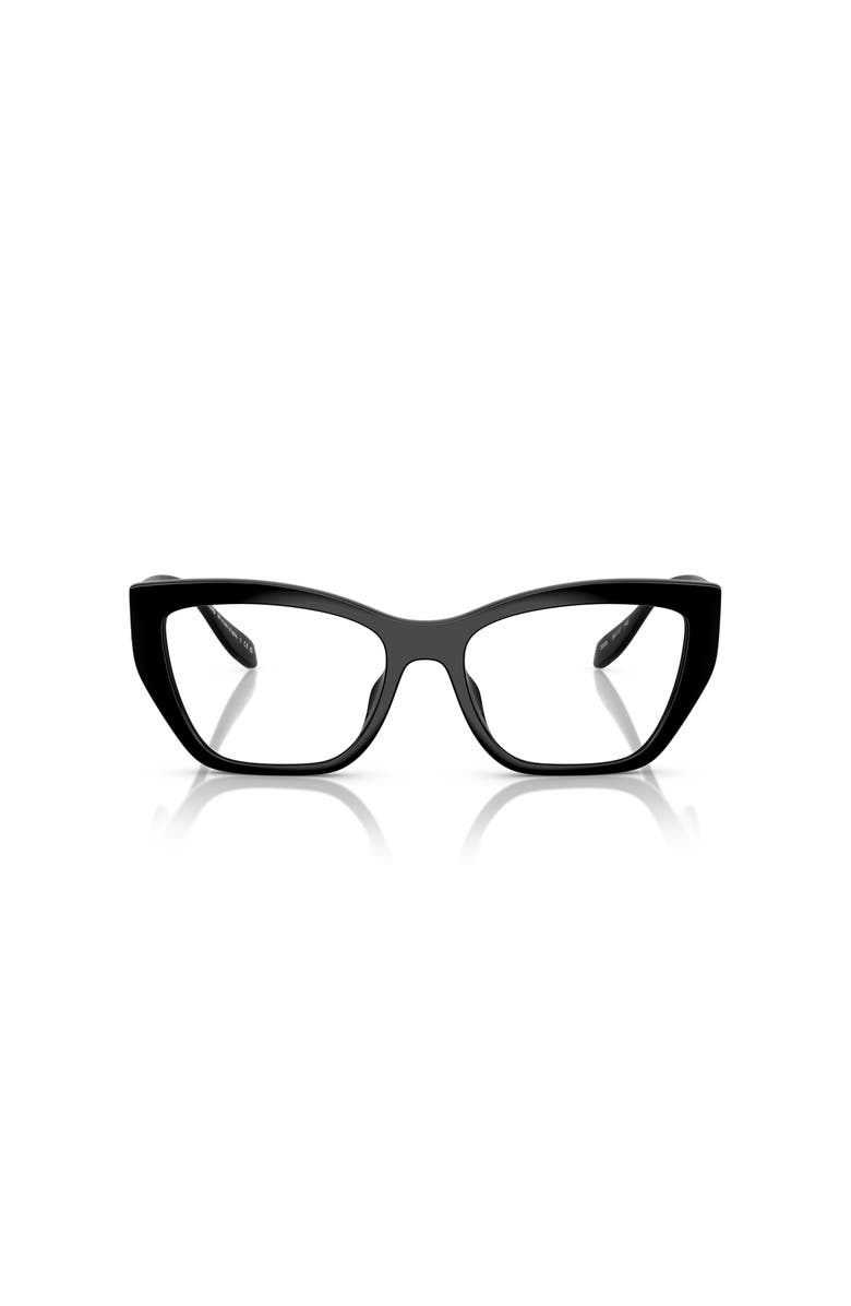 Michael Kors 54mm Square optical glasses, Alternate, color, Black