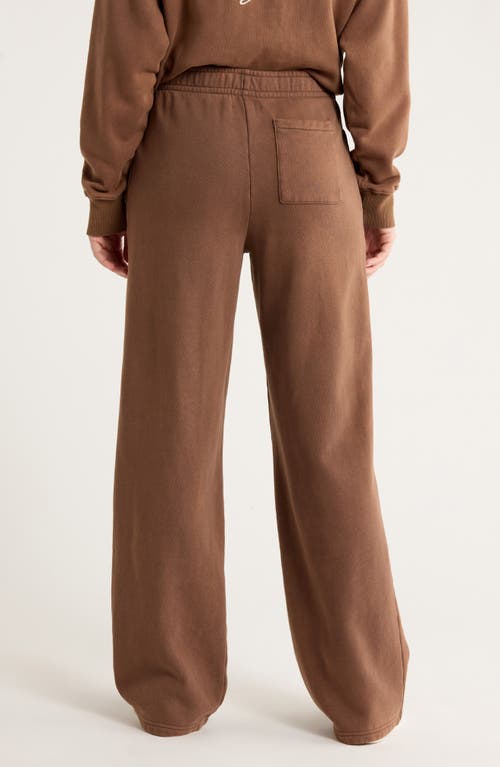 Pacsun Baggy Cotton Blend Fleece Sweatpants In Brown