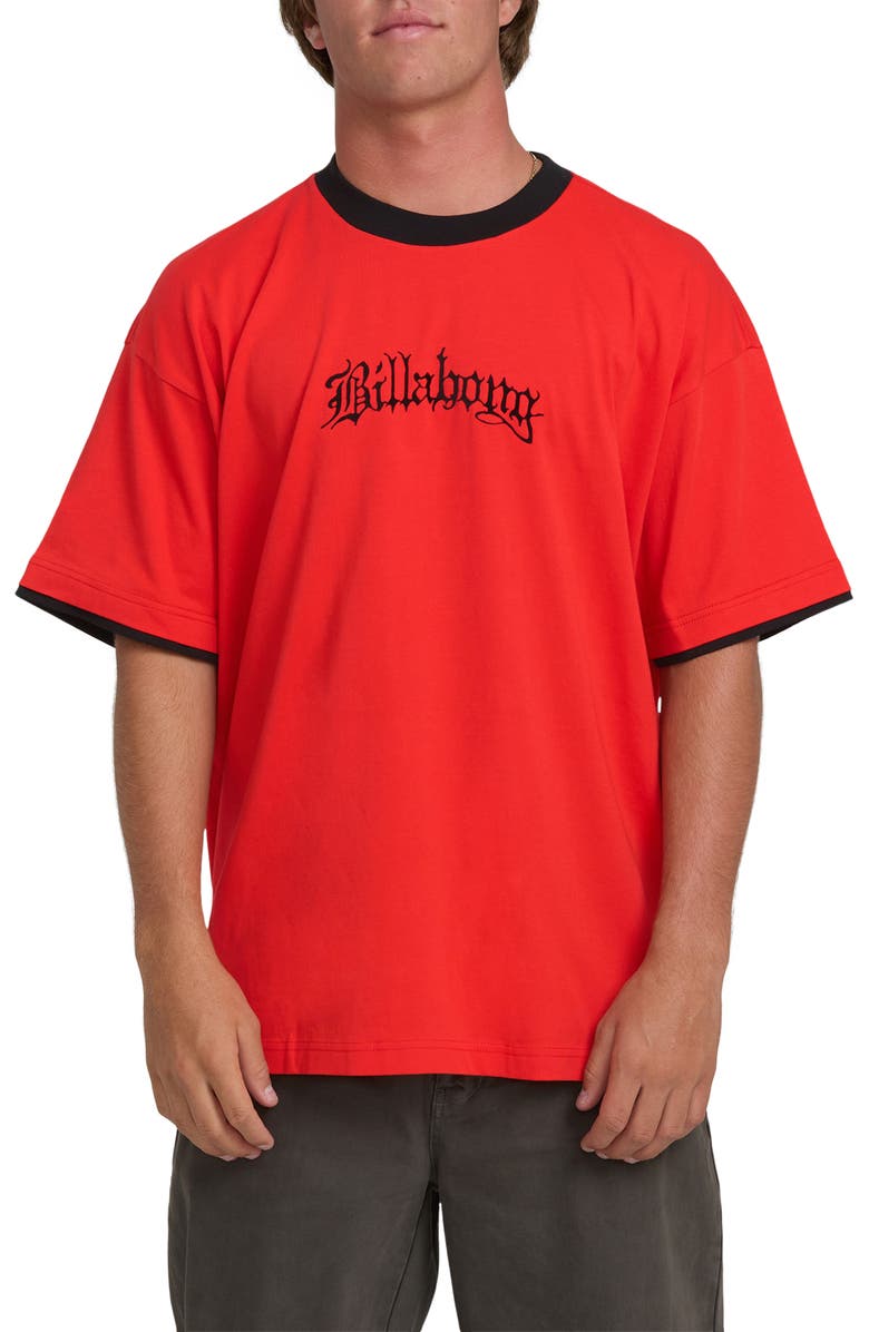 Billabong Immortal Tipper Graphic T-Shirt, Main, color, Deep Red