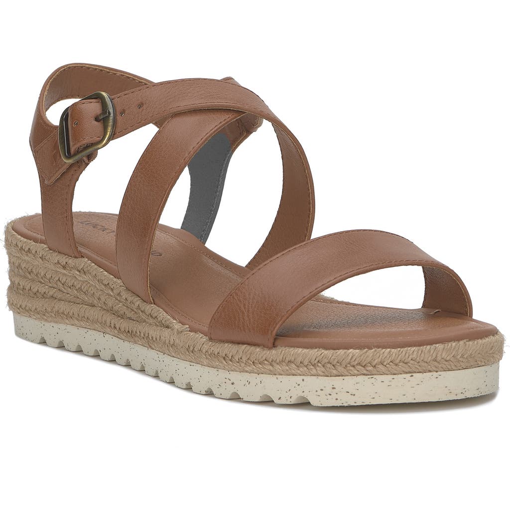 Lucky Brand Trianna Strappy Platform Sandal In Adobe Brown
