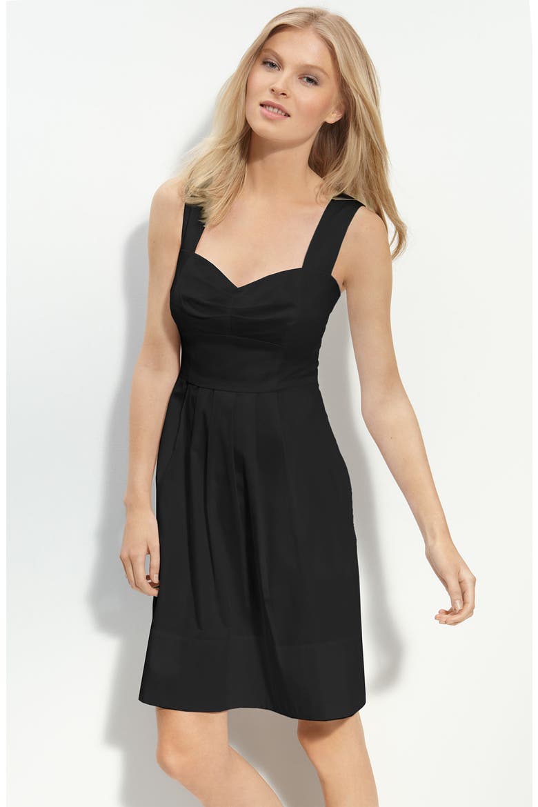 Stretch Cotton Party Dress, Main, color, FRENCH BLUE
