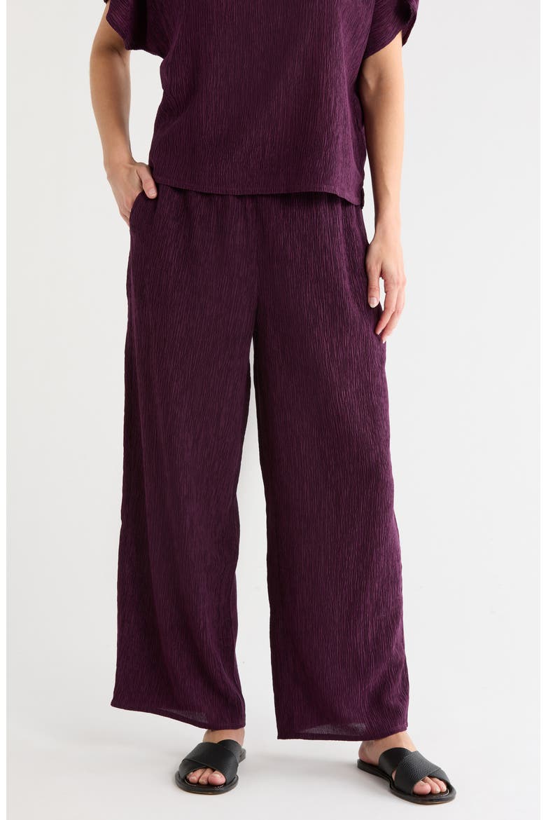 Ankle Wide Leg Pants, Main, color, BLACKBERRY