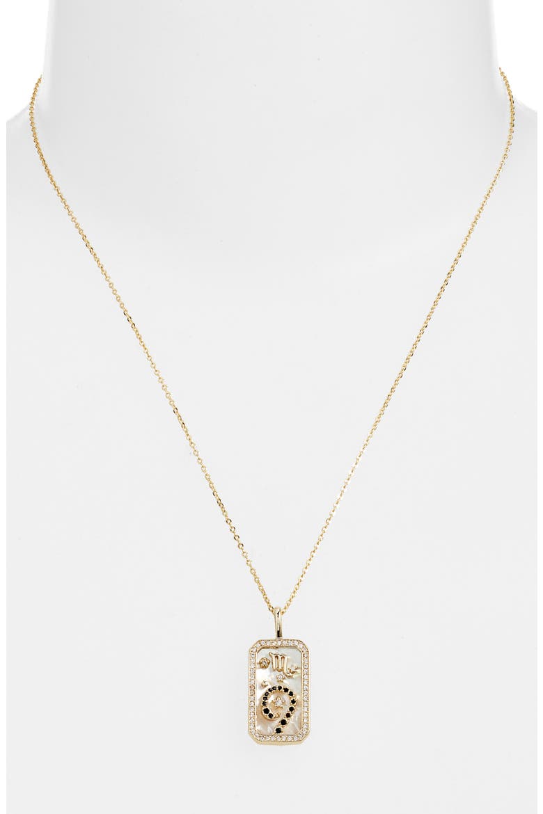 Zodiac Pendant Necklace, Alternate, color, GOLD-SCORPIO