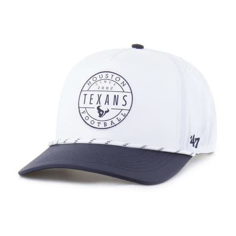 Men's '47 White/Navy Houston Texans Suburbia Hitch Two-Tone Adjustable Hat