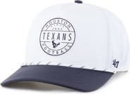 '47 Men's '47 White/Navy Houston Texans Suburbia Hitch Two-Tone Adjustable Hat