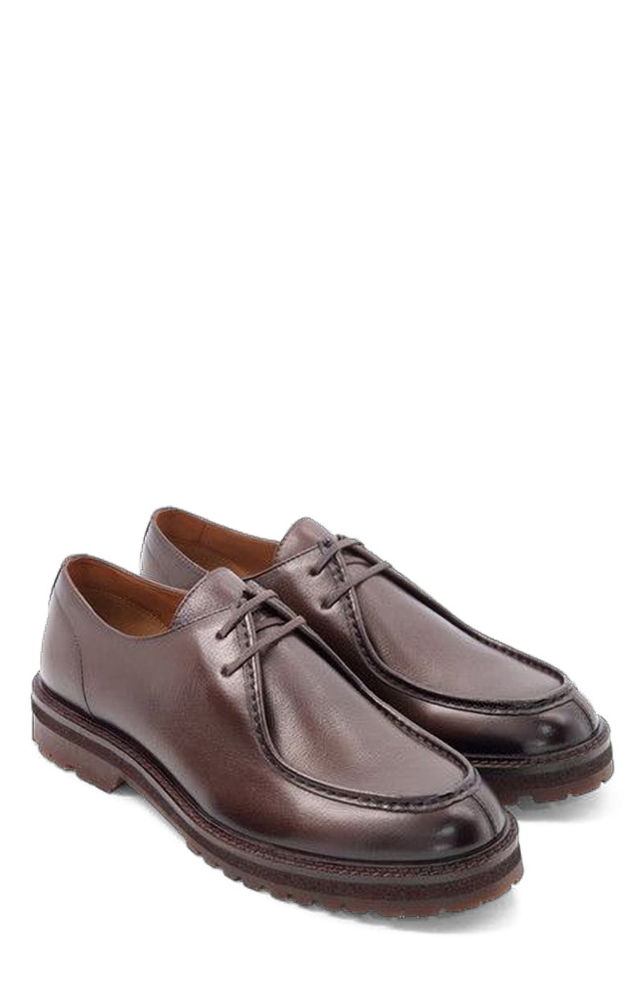 Harlan Moc Derby, Alternate, color, Brown Leather