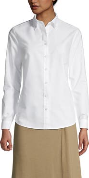 Lands' End Women's Tall Long Sleeve Oxford Dress Shirt