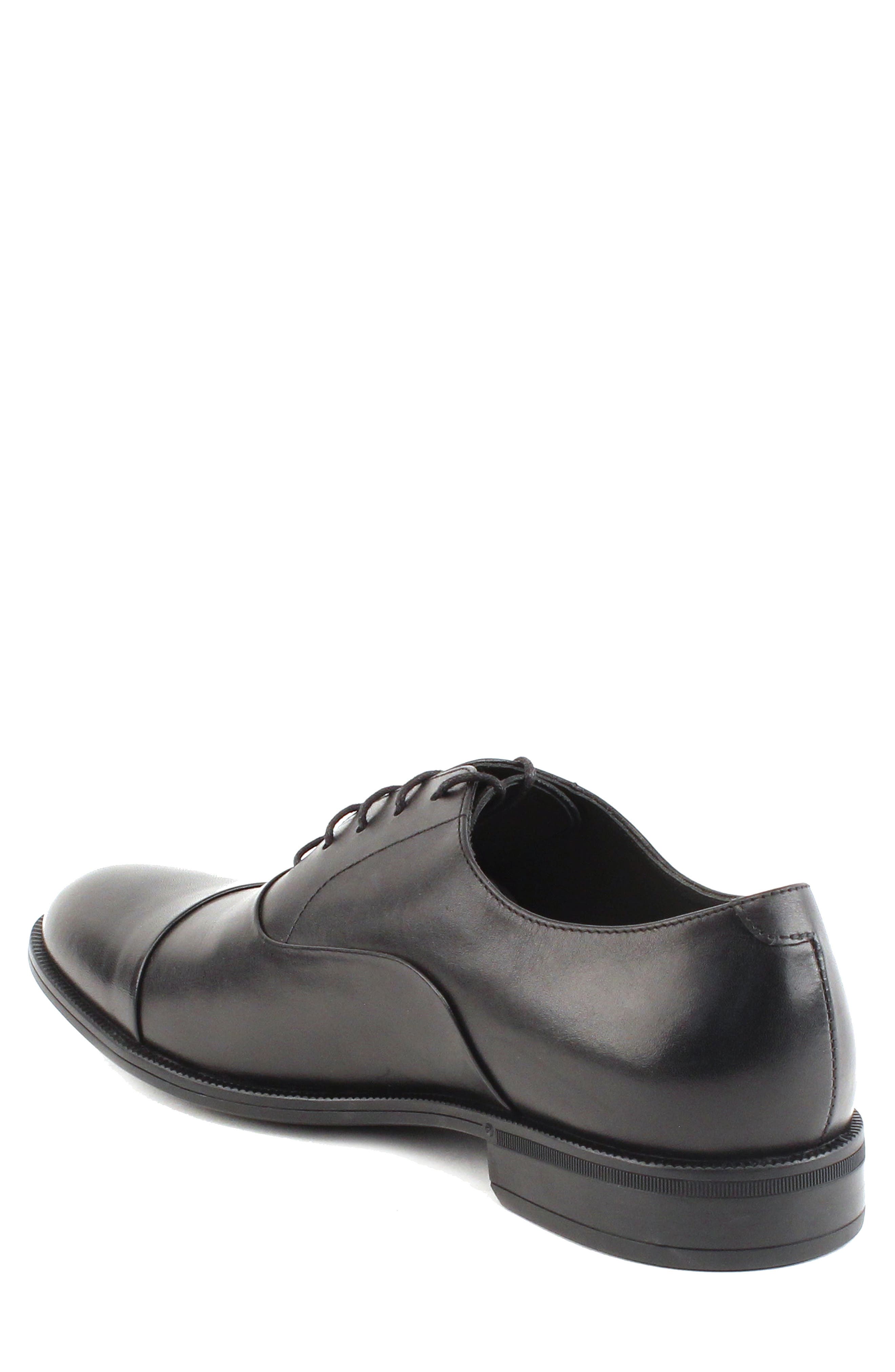 Gordon Rush Douglas Cap Toe Oxford, Alternate, color, Black Leather