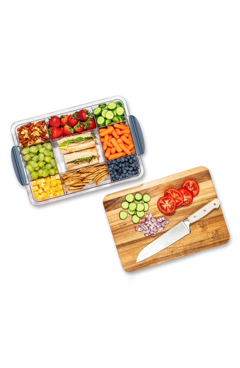 Core Home 9 Section Snack Box, Alternate, color, Storm Cloud