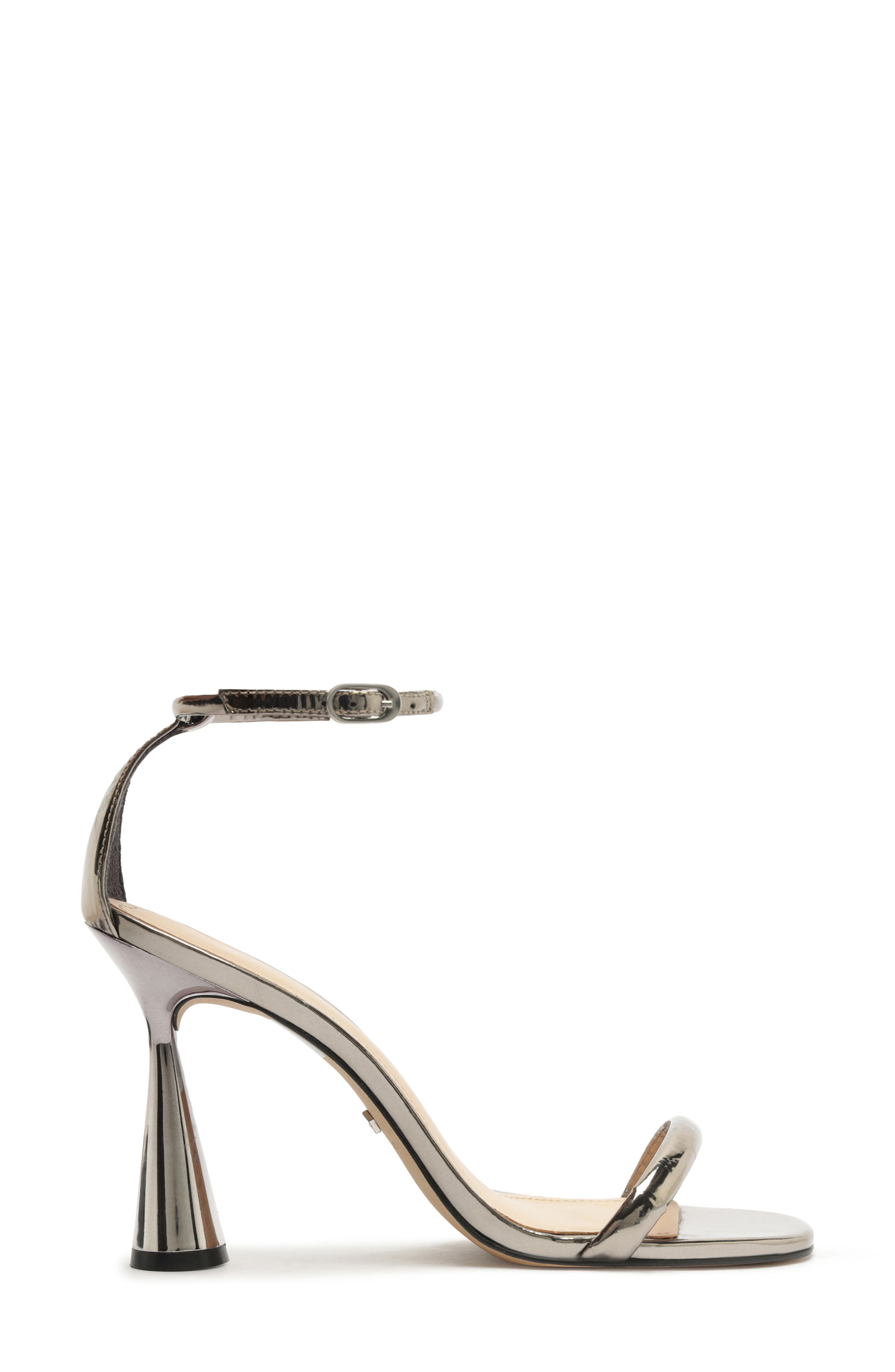 Arezzo Lea Ankle Strap Sandal, Alternate, color, Prata Velho