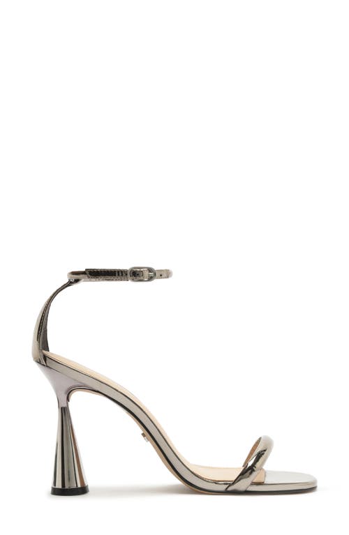 Arezzo Lea Ankle Strap Sandal In Silver