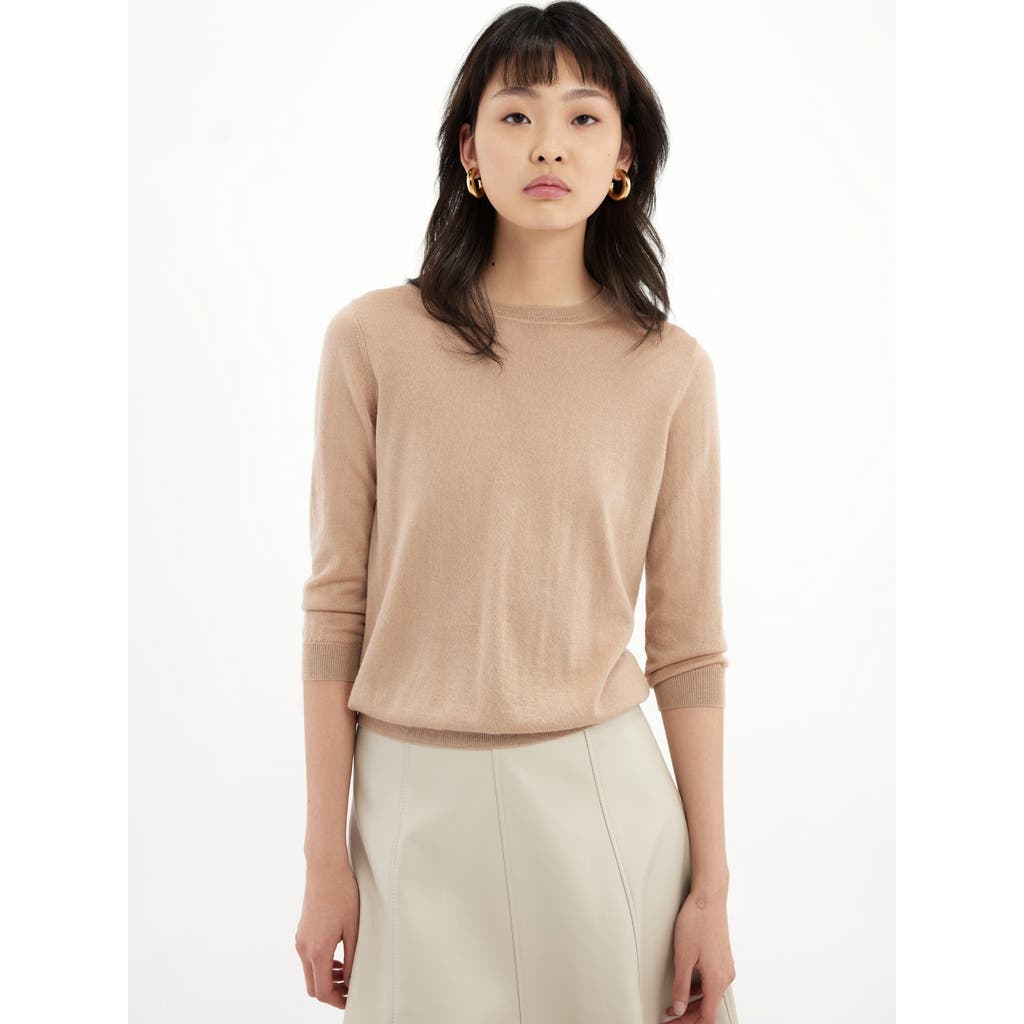 Gobi Mongolian Cashmere Silk Cashmere Crew Neck Top
