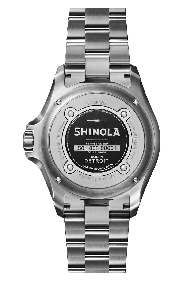 Shinola The Ice Monster Automatic Bracelet Watch, 43mm, Alternate, color,