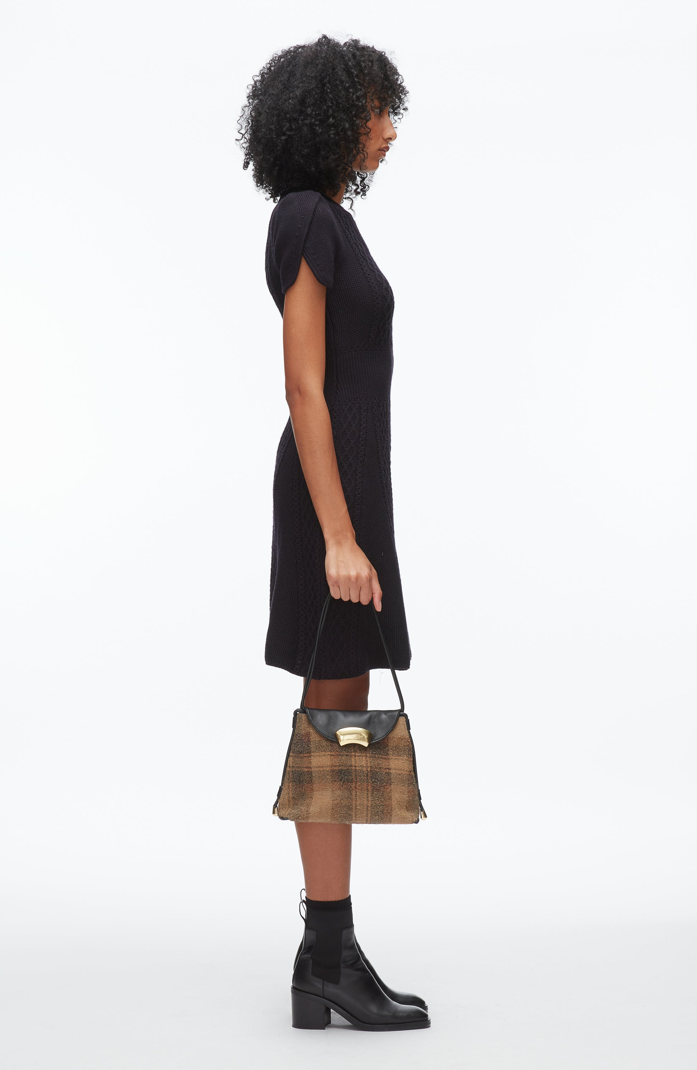 3.1 Phillip Lim ID Petite Soft Shoulder Bag, Alternate, color, Brown Multi