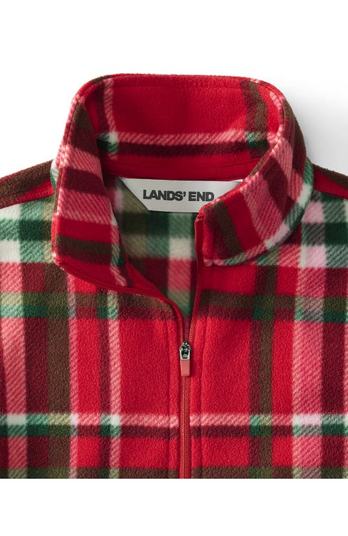 Lands' End Anyweather Fleece Quarter Zip Pullover In Multi