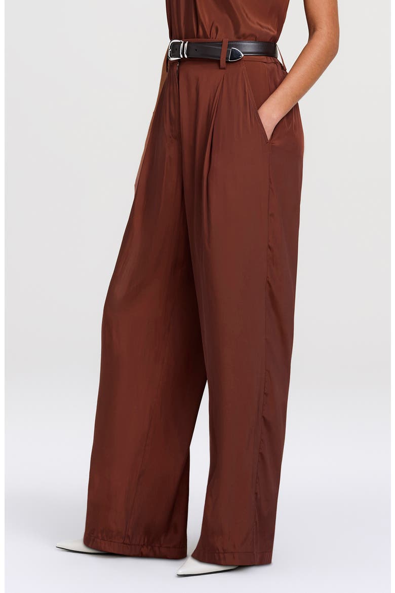 Winn High Waist Wide Leg Pleated Pants, Alternate, color, BRUNETTE