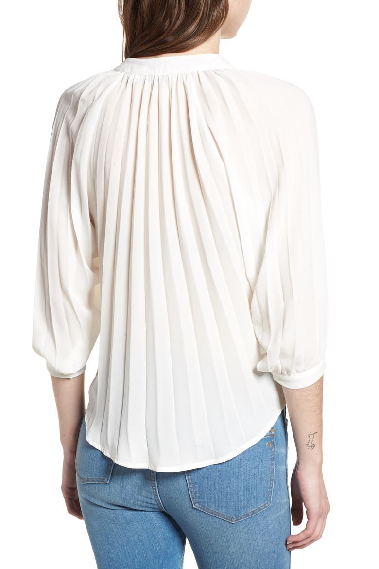 Pleated Top, Alternate, color, WHITE