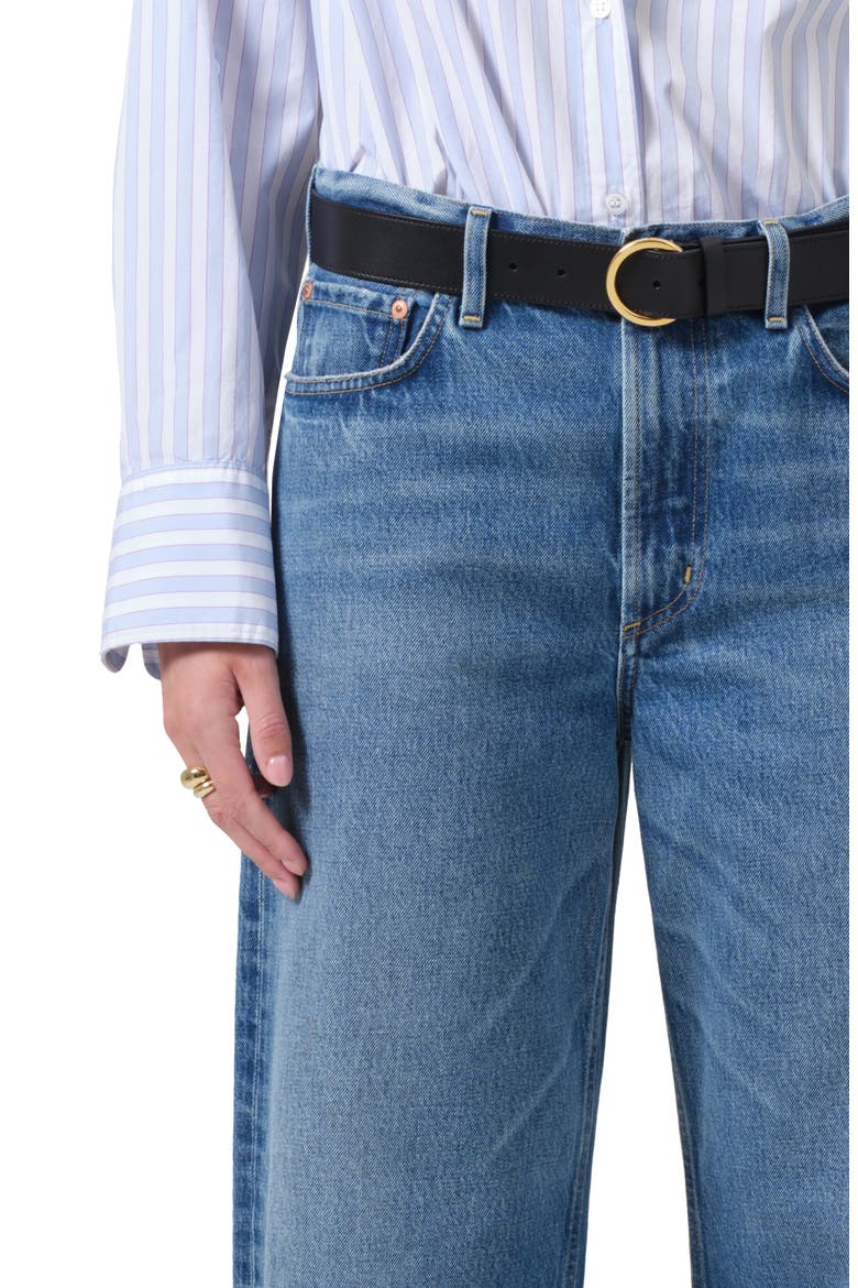 Miro High Waist Barrel Jeans, Alternate, color, PACIFICA