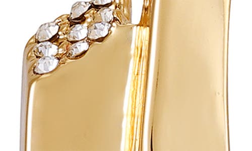 Vince Camuto Pavé Crystal Bypass Hoop Earrings