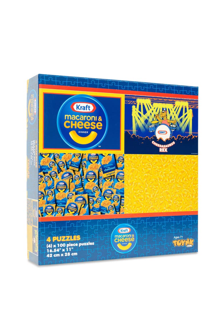 Kraft Macaroni and Cheese 100-Piece Jigsaw Puzzle 4-Pack | Toynk Exclusive, Alternate, color, Yellow