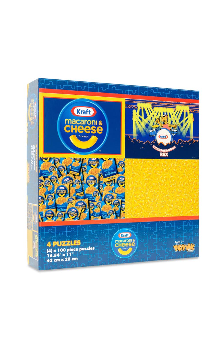 Toynk Kraft Macaroni and Cheese 100-Piece Jigsaw Puzzle 4-Pack | Toynk Exclusive, Alternate, color, Yellow