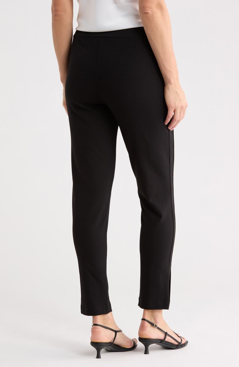 KAY UNGER SPORTSWEAR Ponte Pants, Alternate, color, Black