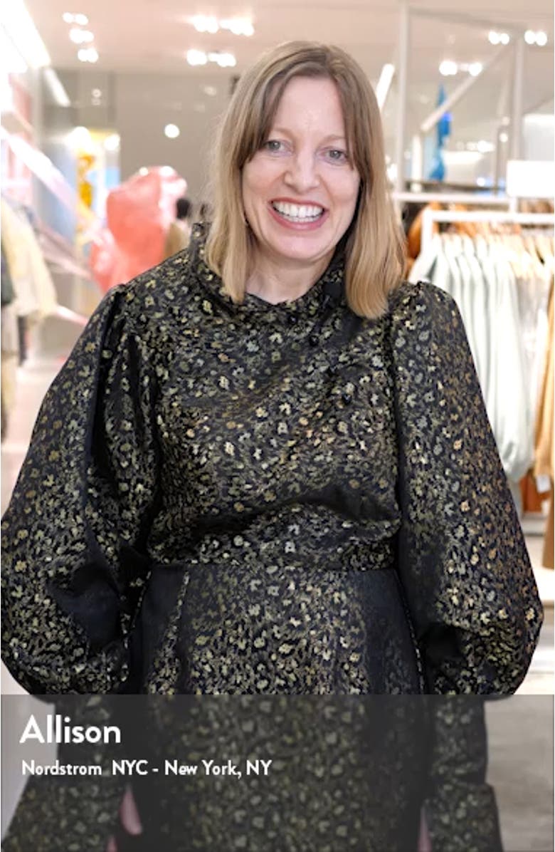 Xscape Long Sleeve Sequin Gown, sales video thumbnail