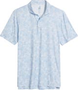 johnnie-O Mana Leaf Print Featherweight Performance Polo