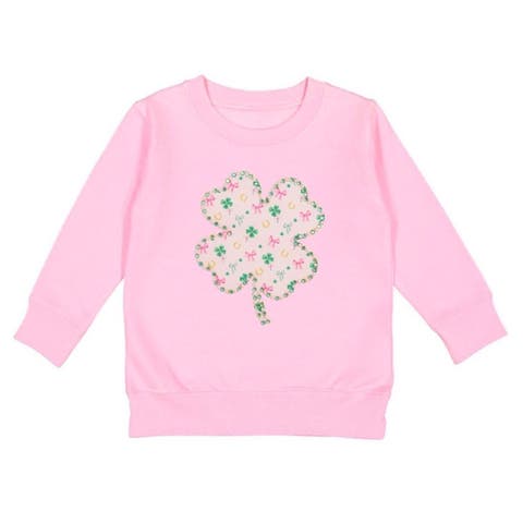 Ditsy Shamrock Patch St. Patrick's Day Sweatshirt (Baby, Toddler, Little Kid & Big Kid)