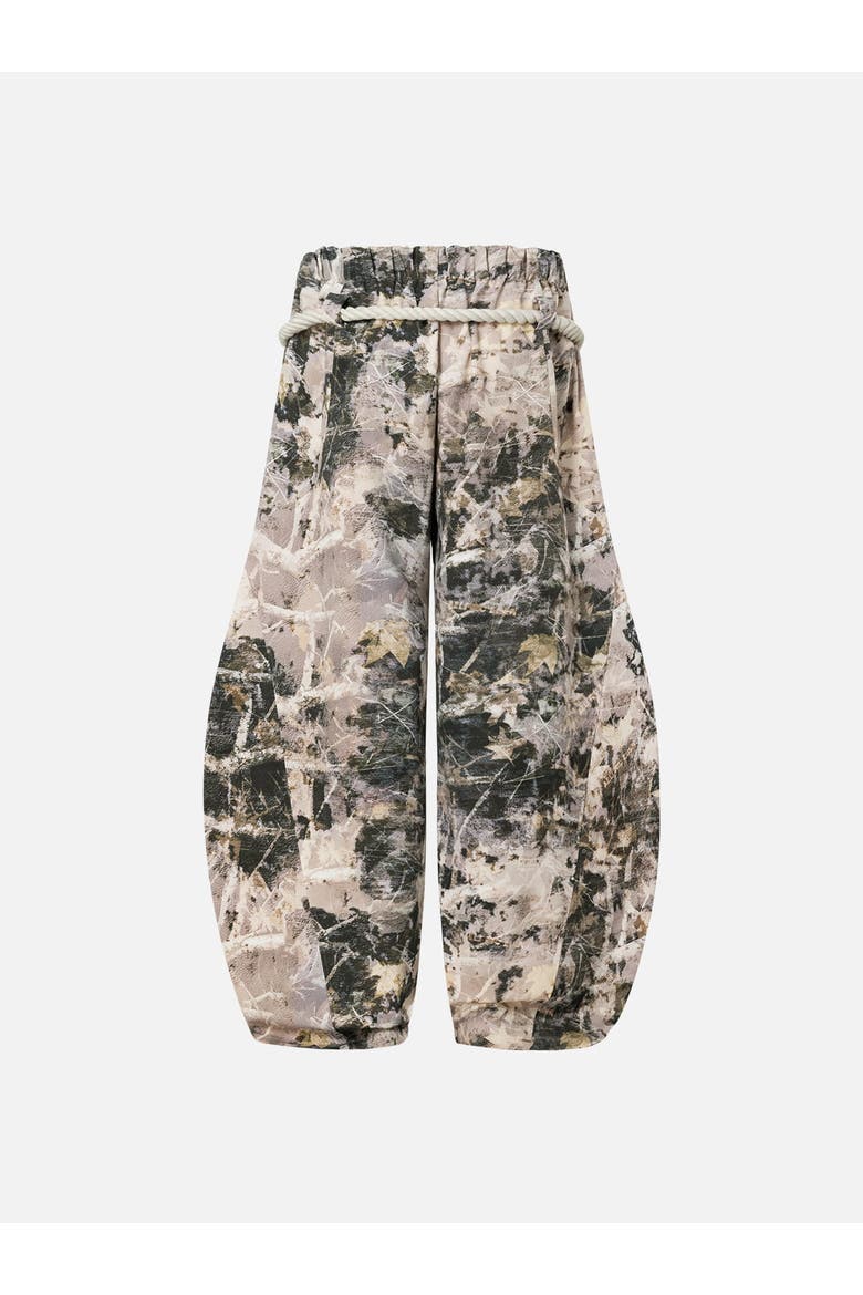 Camo Super Baggy Sweatpants, Alternate, color, Brown