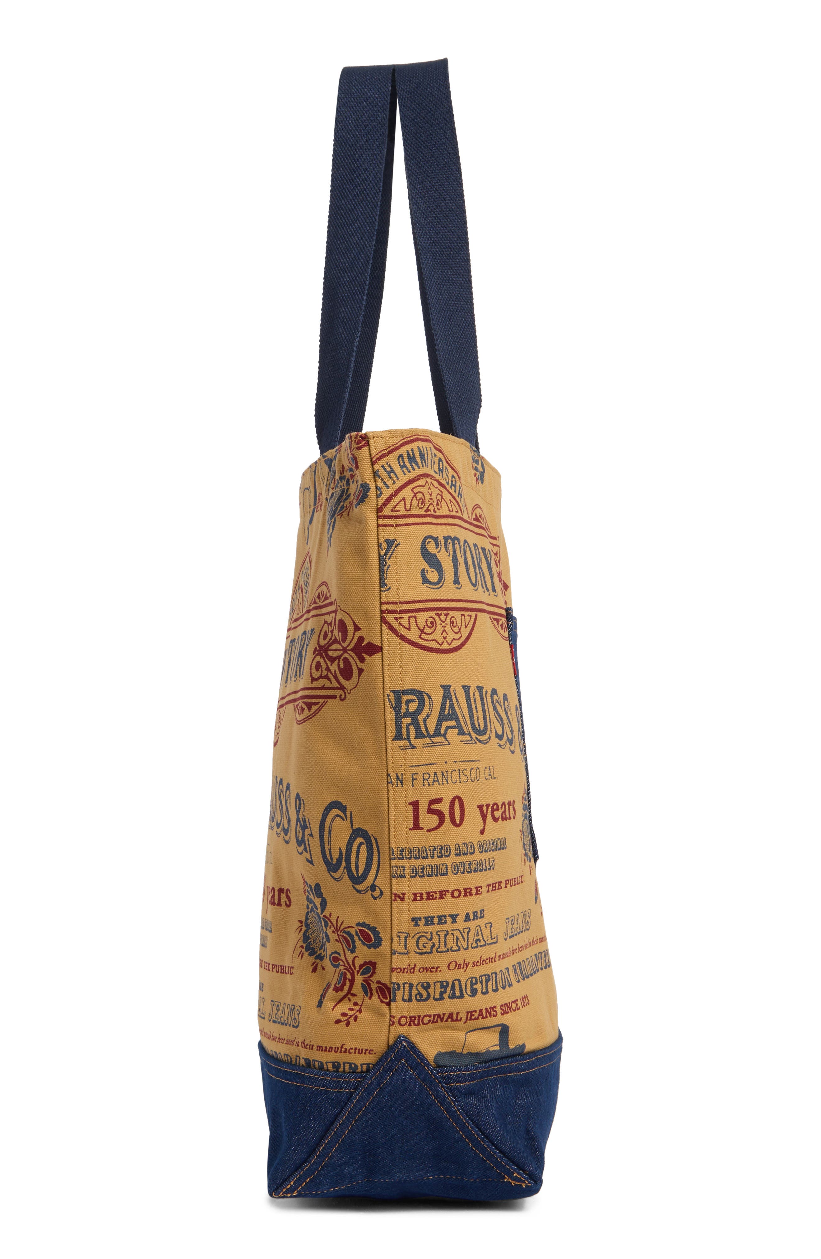 x Disney Pixar® Toy Story Print Canvas & Denim Tote (Men) | Nordstrom
