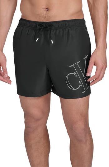 Calvin Klein Intense Power Swim Trunks In Black