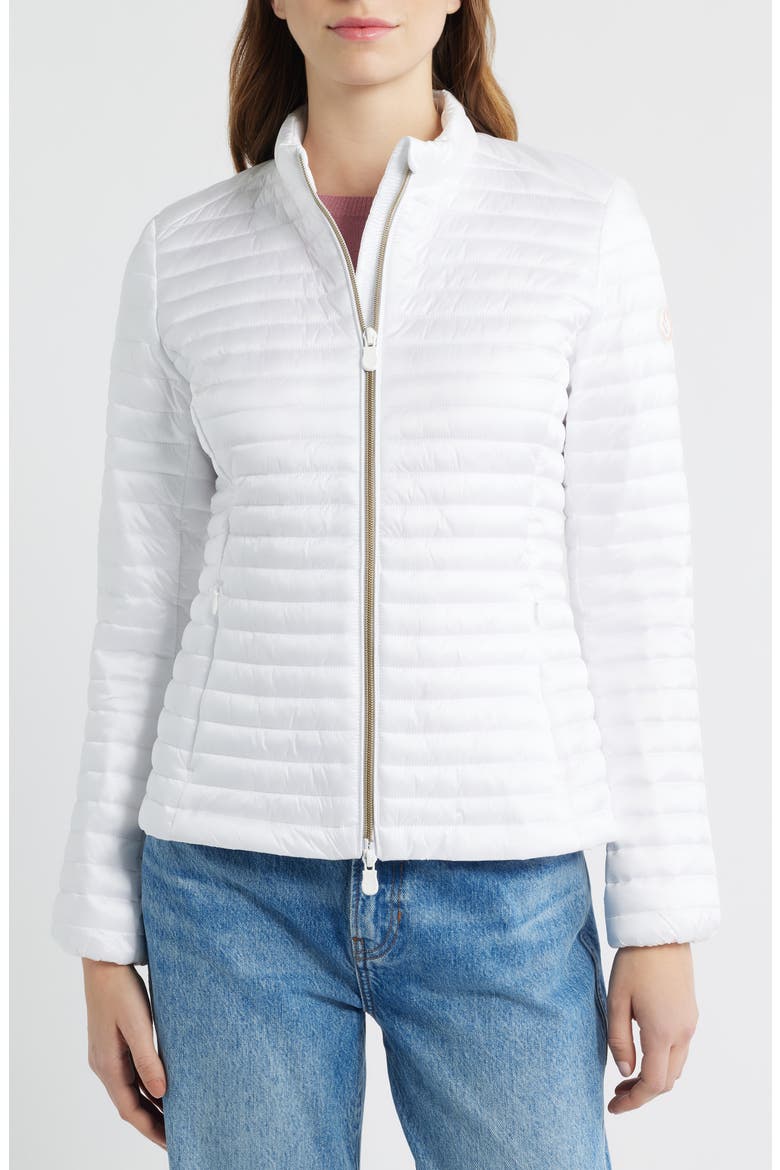Andreina Water Resistant Puffer Jacket, Alternate, color, WHITE