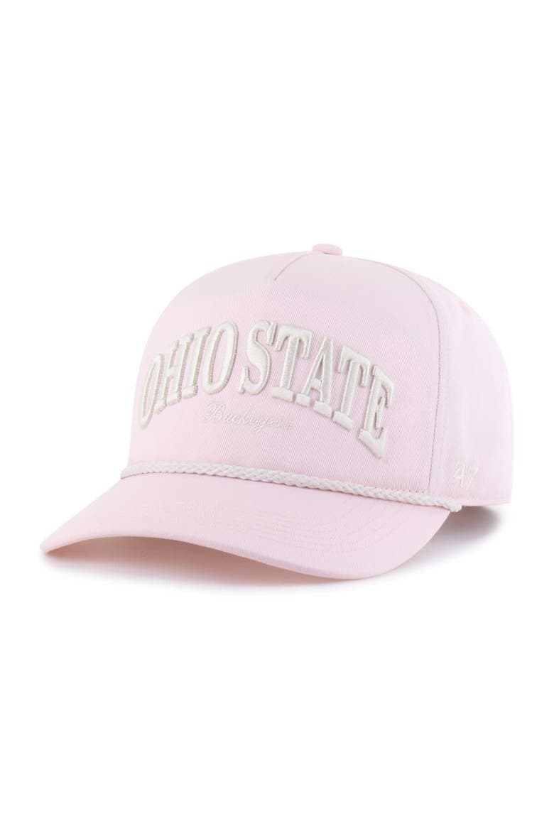Men's '47  Pink Ohio State Buckeyes Gelato Hitch Adjustable Hat, Main, color, Pink
