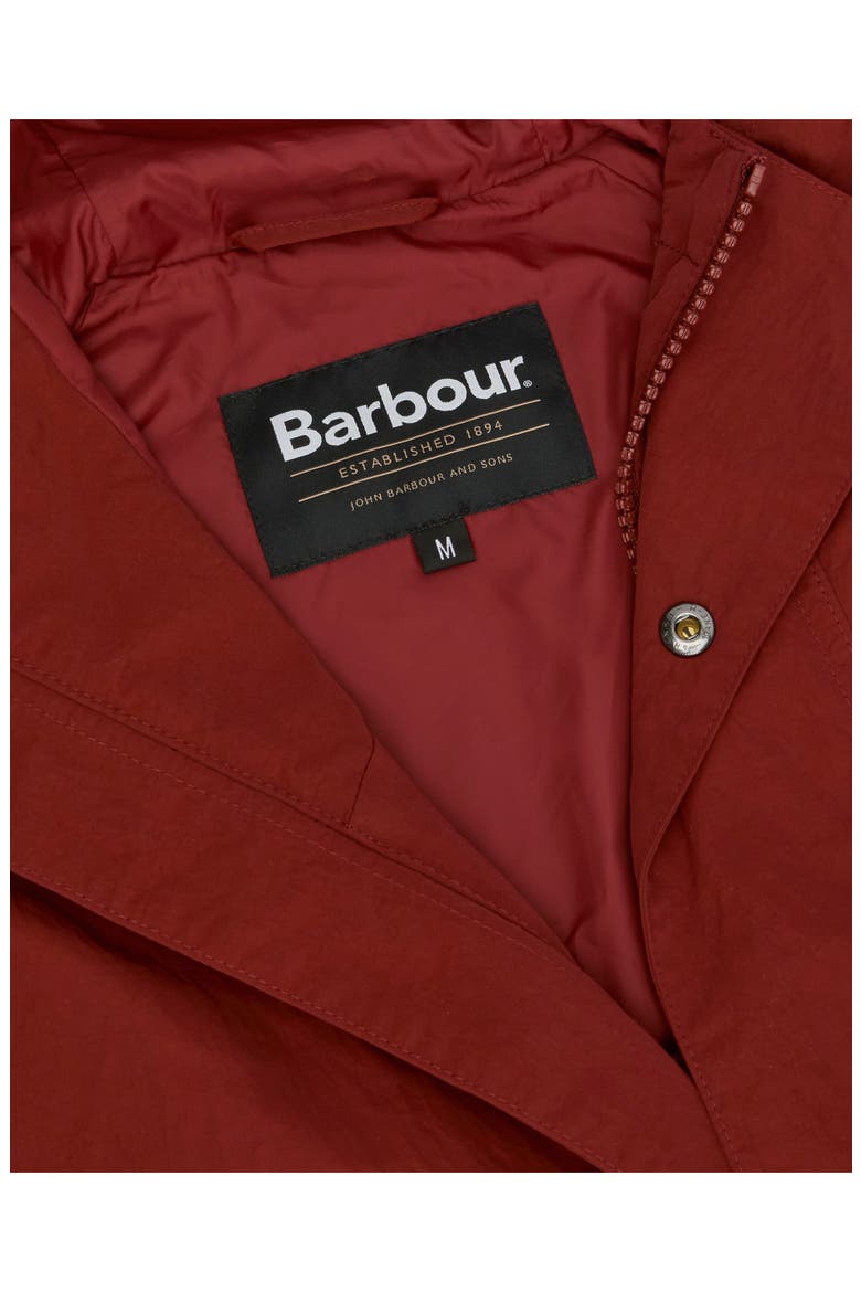 Hooded Waterproof Jacket, Alternate, color, FIRED BRICK