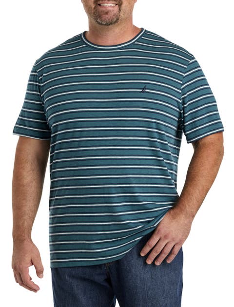 Big & Tall Striped Crewneck T-Shirt